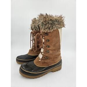 Khombu Nordic 2 Mulkuk Sherpa Boots Snow Rain Winter Womens Size 6